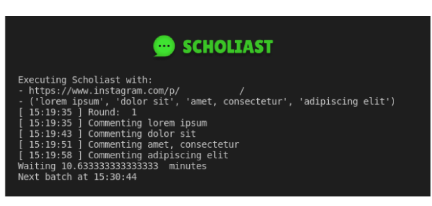 Scholiast screenshot